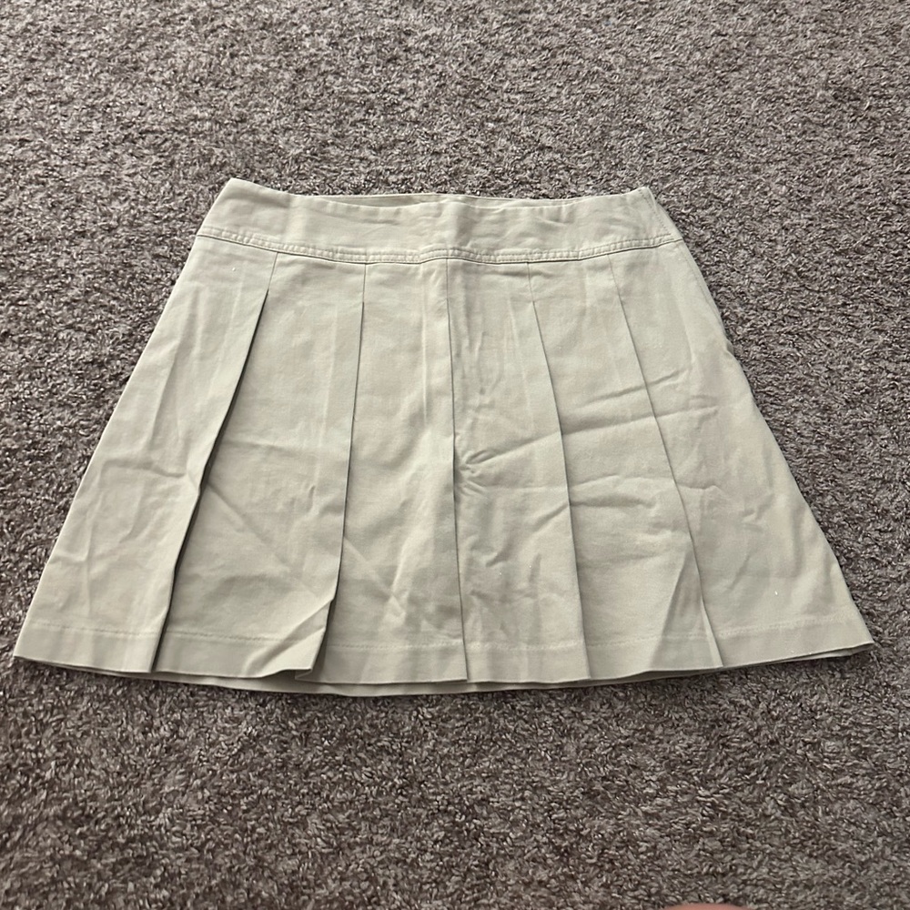 Beige Uniform Skort